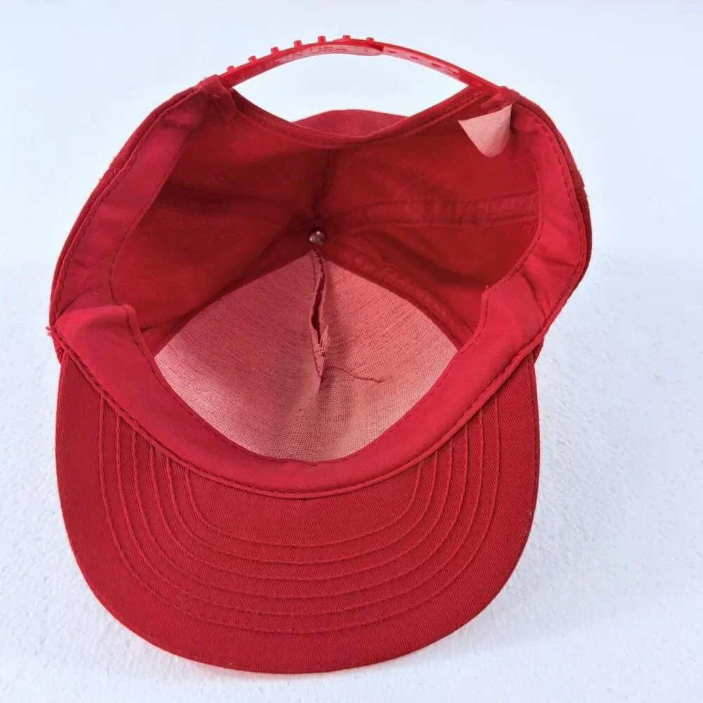 Vintage Oldsmobile Racing Team Snapback Hat Cap BF Goodrich T/A GM Nascar Red